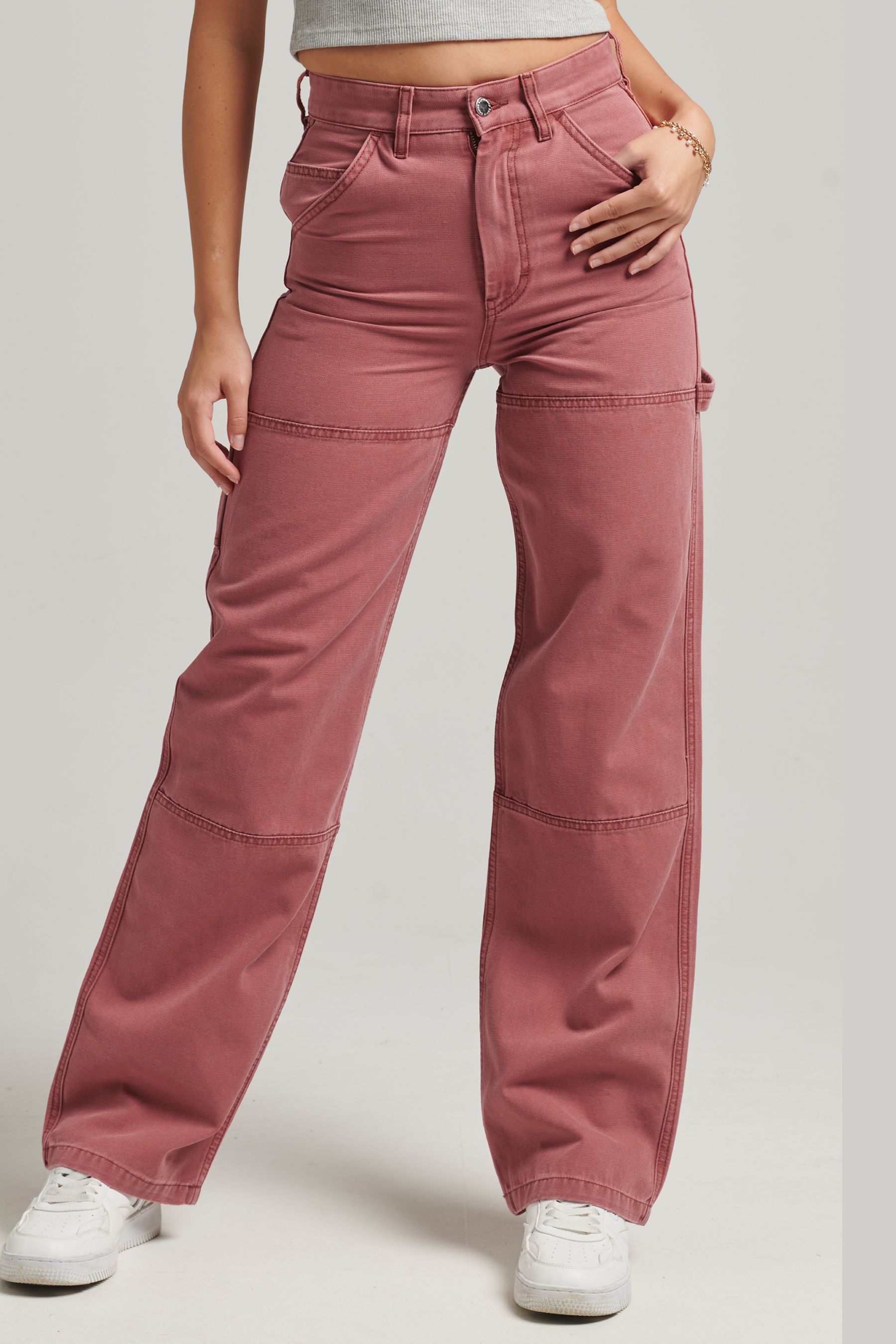 Red outlet carpenter pants