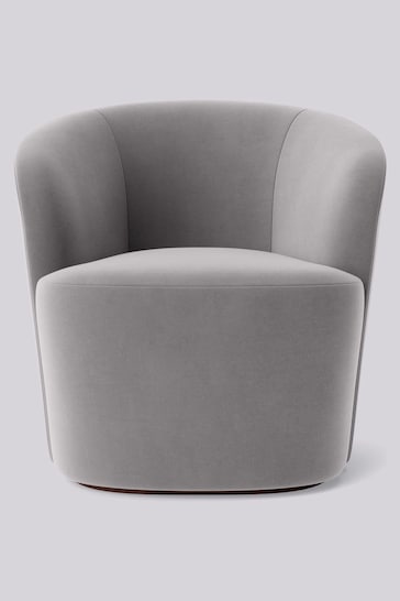 Swoon Easy Velvet Silver Grey Ritz Chair