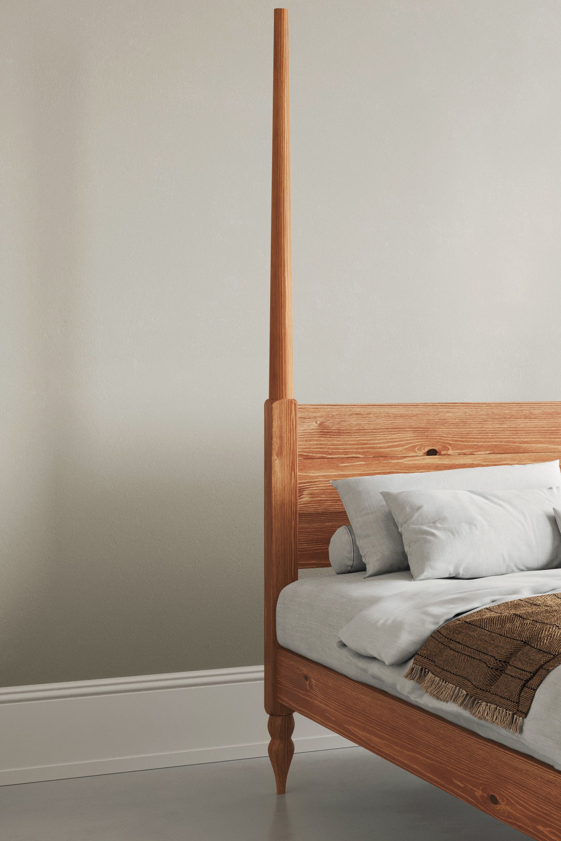 Moroccan four poster hot sale bed