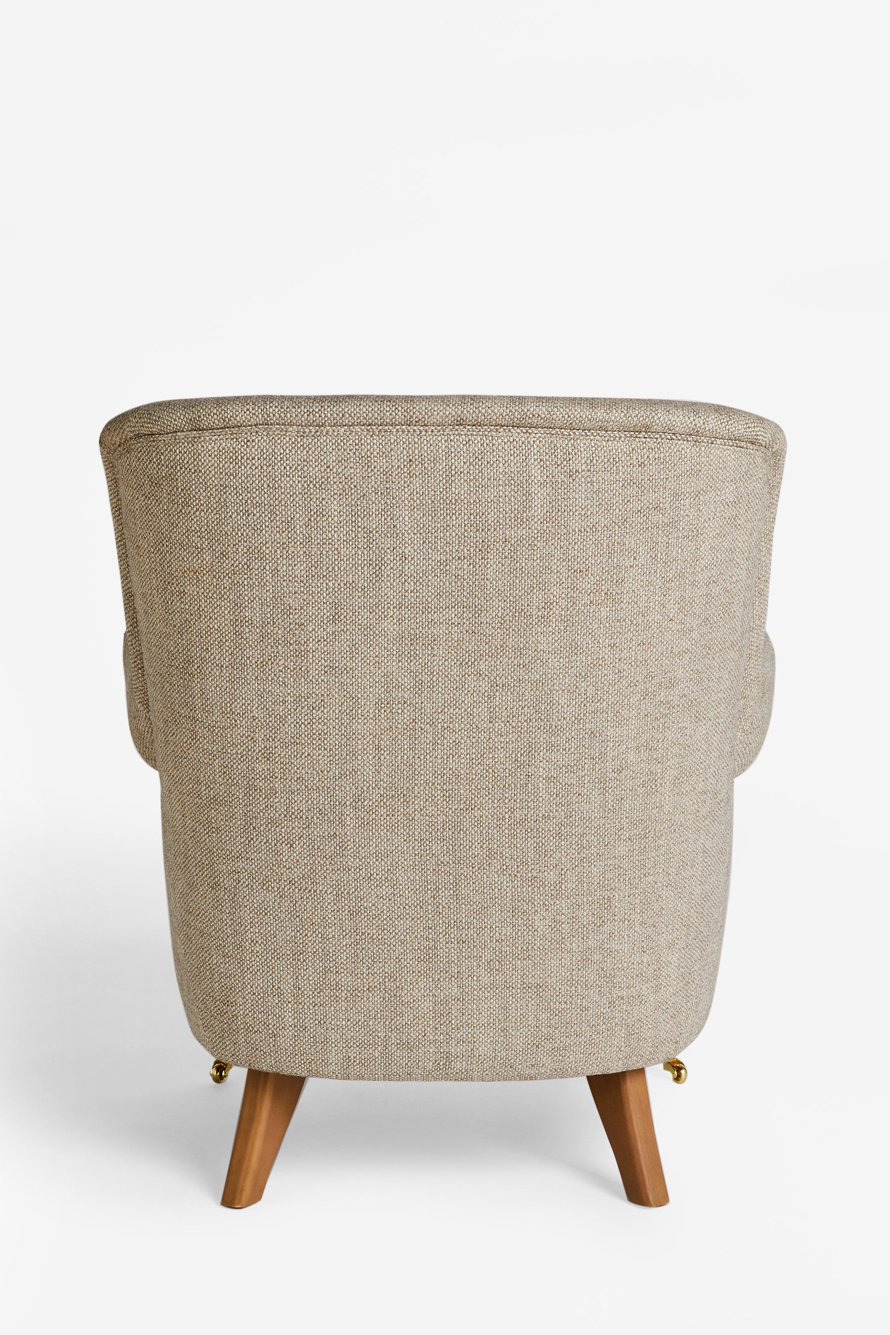 Chunky Weave Mid Natural Ashford Highback Accent Chair