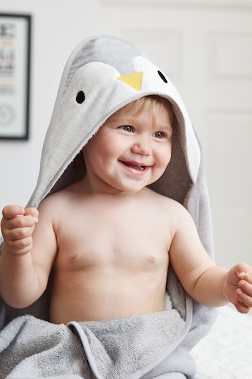 JoJo Maman Bébé Penguin Character Hooded Towel