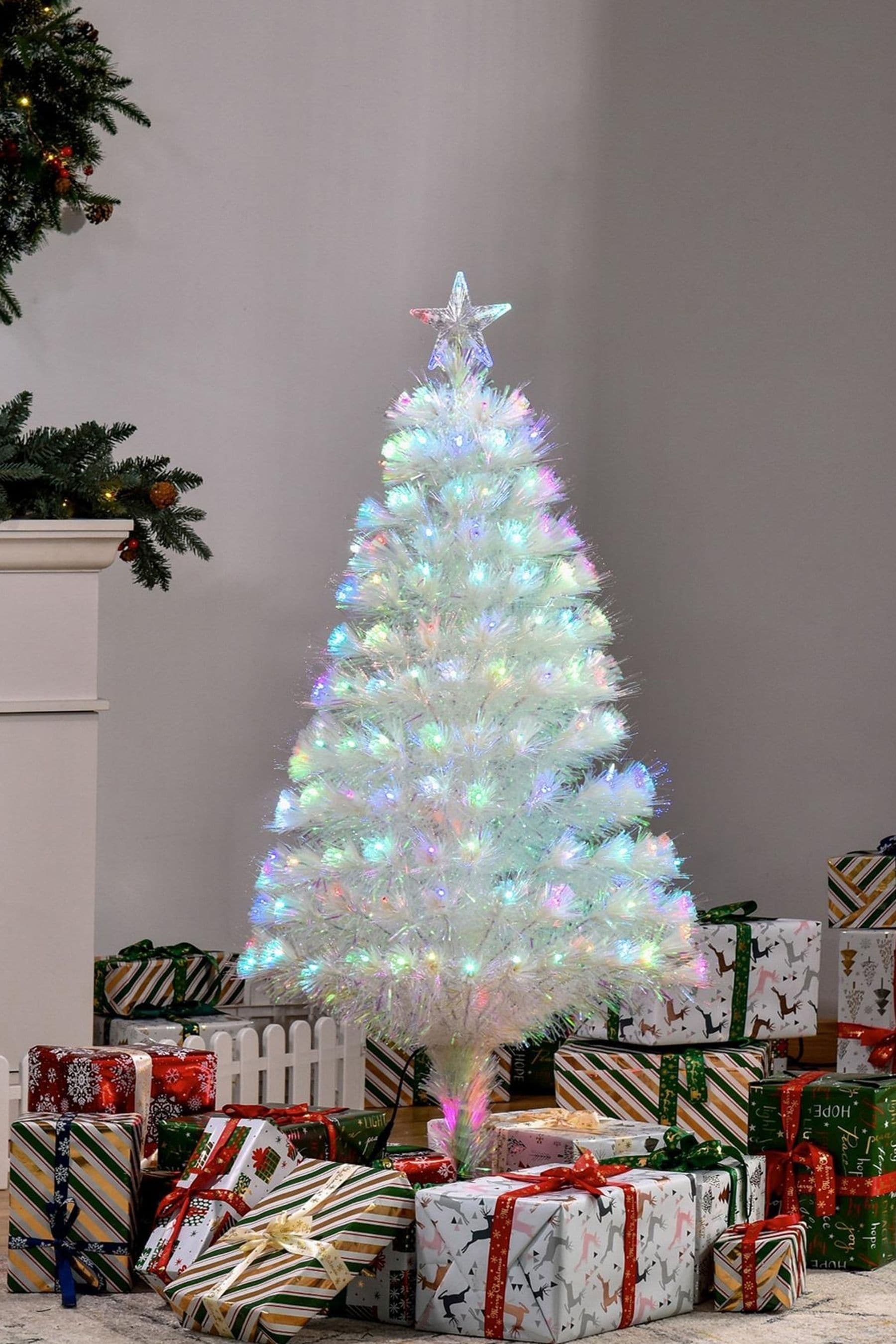 4 ft white christmas cheap tree clearance