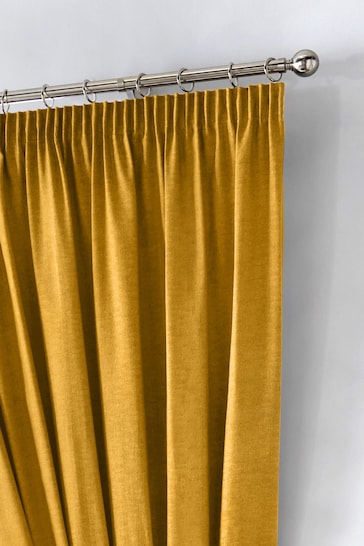 Fusion Ochre Dijon Thermal Curtains