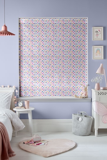 Voyage Blossom Kids Dotty Made To Measure Roman Blind