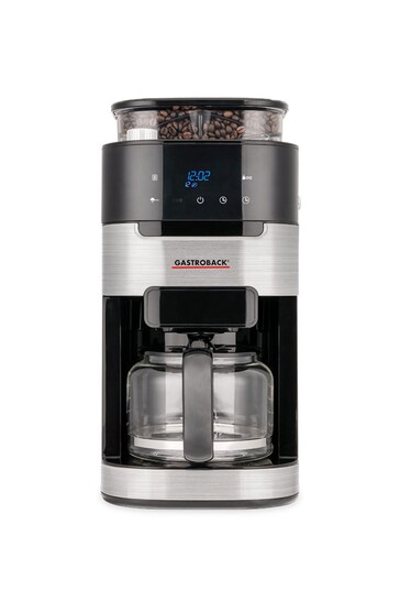 Gastroback Silver Grind and Brew Pro Filter Coffee Machine