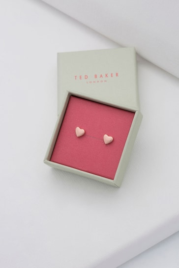 Ted Baker Rose Gold Tone HARLY:  Tiny Heart Stud Earrings
