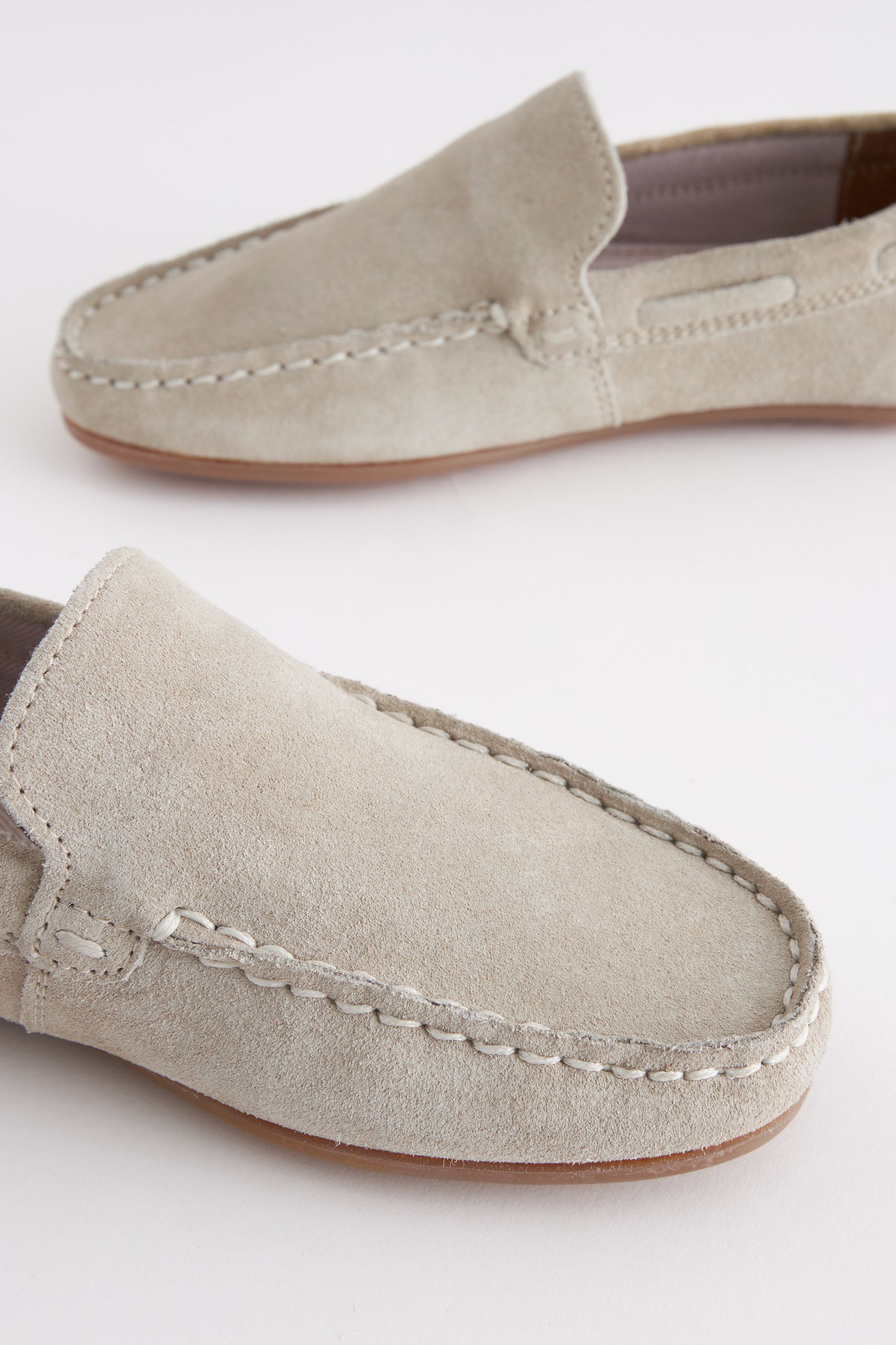 Stone suede loafers sale