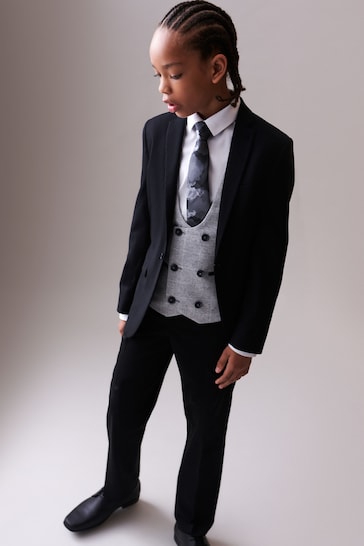 Black Skinny Fit Suit Jacket (12mths-16yrs)