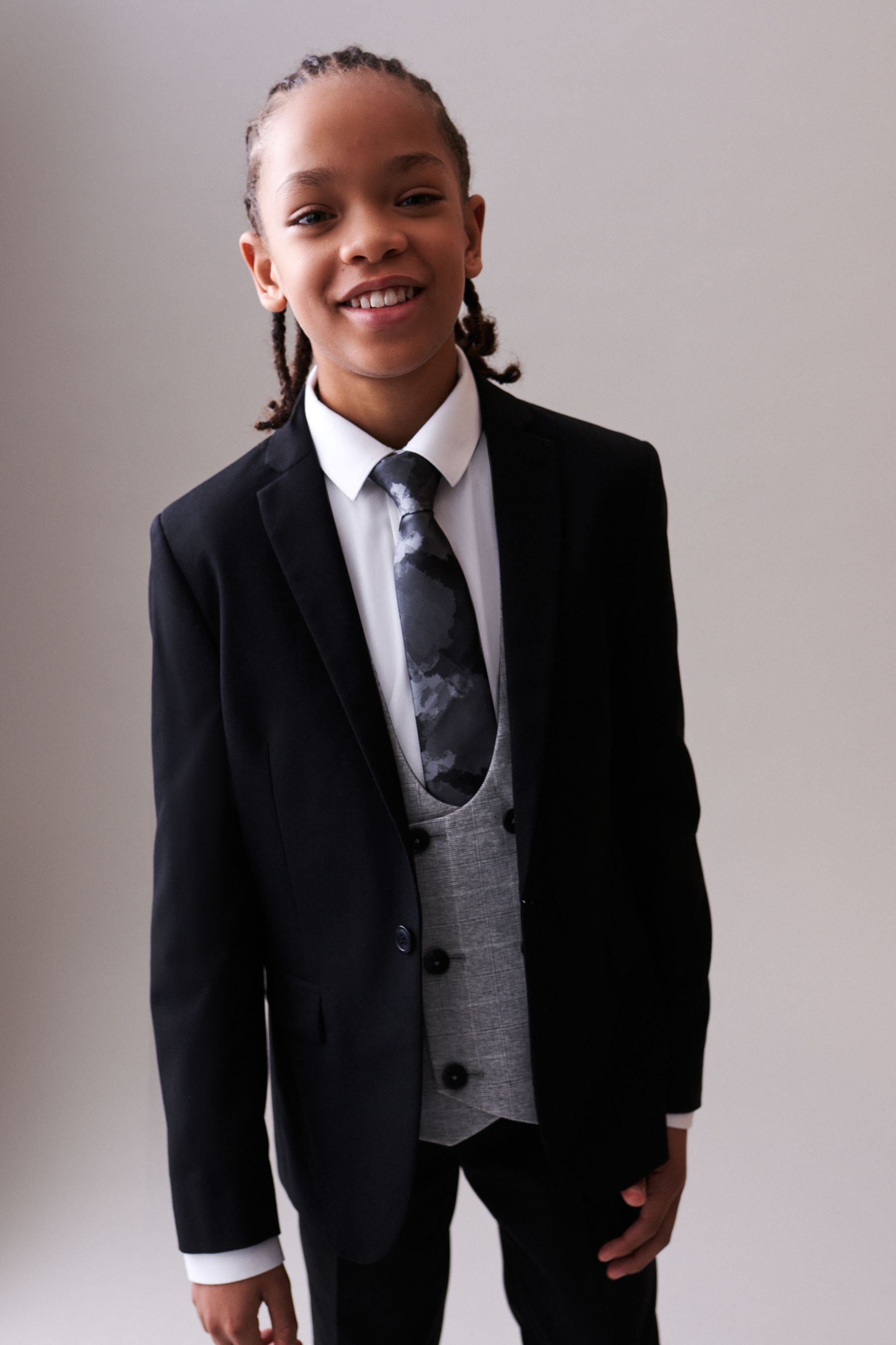 Black Skinny Fit Suit Jacket 12mths 16yrs