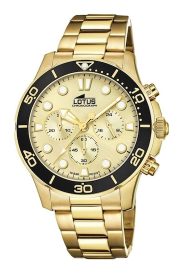 Lotus Gents Gold Toned Watch