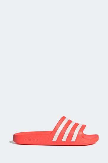 adidas Red Adilette Aqua Slides