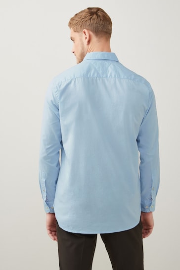 Tommy Hilfiger Blue Core Flex Poplin Regular Fit Shirt