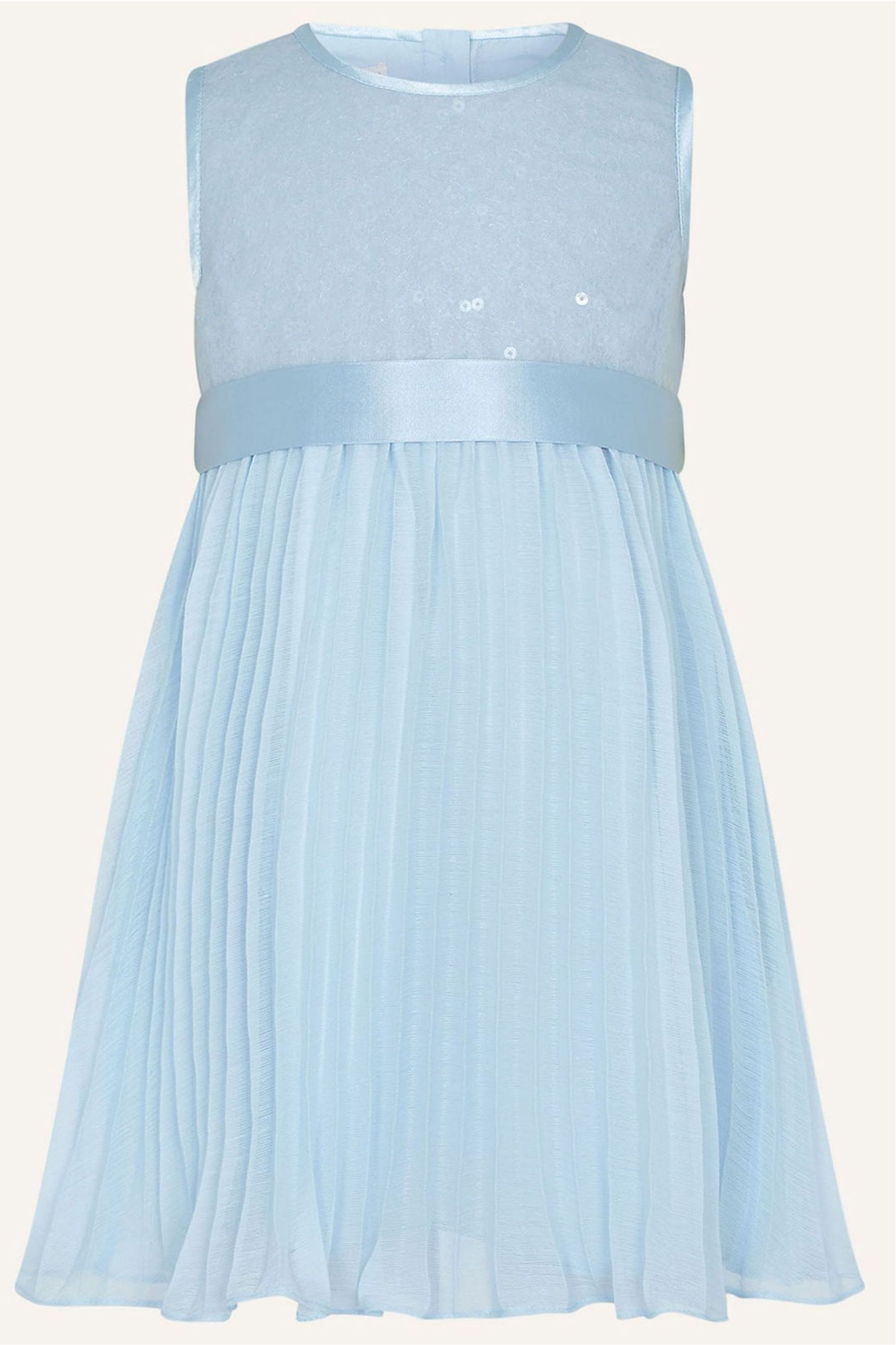 Buy Monsoon Blue Baby Keita Sequin Dress from the Next UK online shop