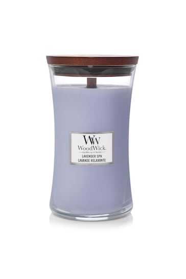 Woodwick Purple Large Hourglass Spa Candle