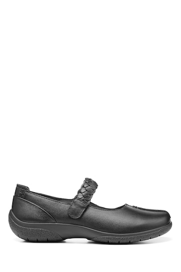 Hotter Black Shake II Touch Fastening Extra Wide Fit Shoes