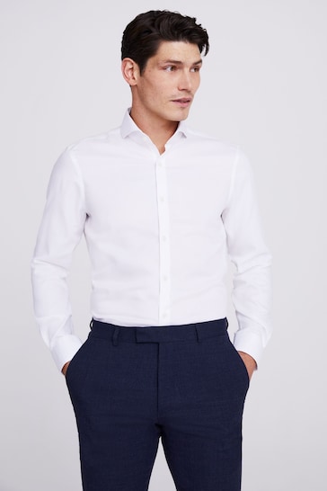 MOSS Slim Fit Royal Oxford Non-Iron Shirt