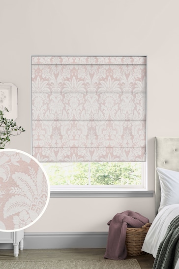 Laura Ashley Pink Martigues Made To Measure Roman Blinds
