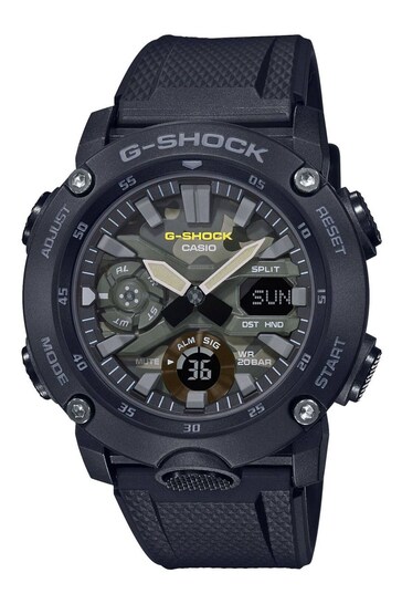 Casio 'G-Shock' Black and MultiColour Plastic/Resin Quartz Chronograph Watch