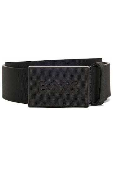 BOSS Black Icon Buckle Leather Belt