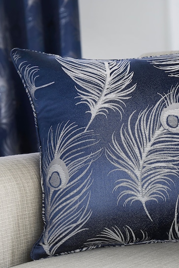 Curtina Blue Feather Cushion
