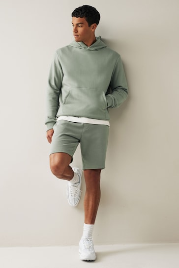 Green Soft Fabric Jersey Shorts