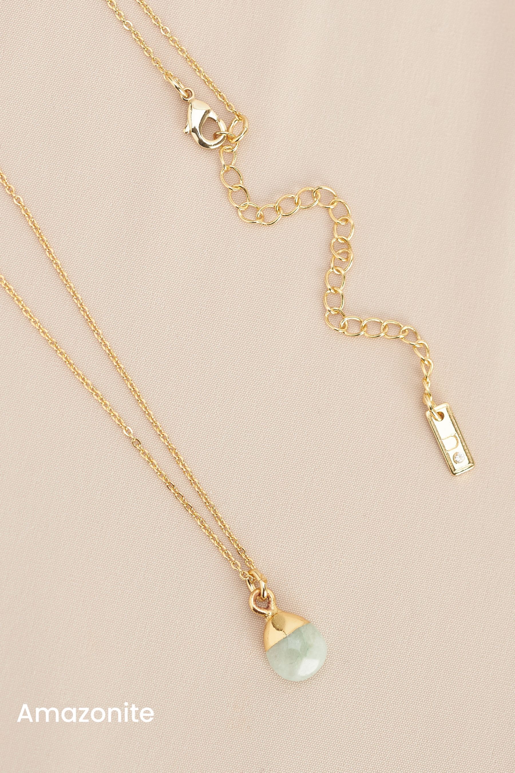 Buy Gold Plated Silver Plated Semi Precious Stone Necklace from