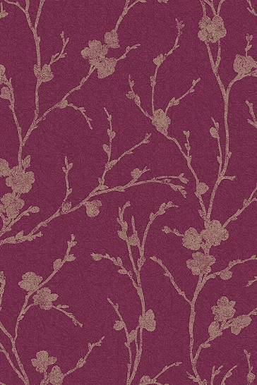 Graham & Brown Purple Meiying Wallpaper
