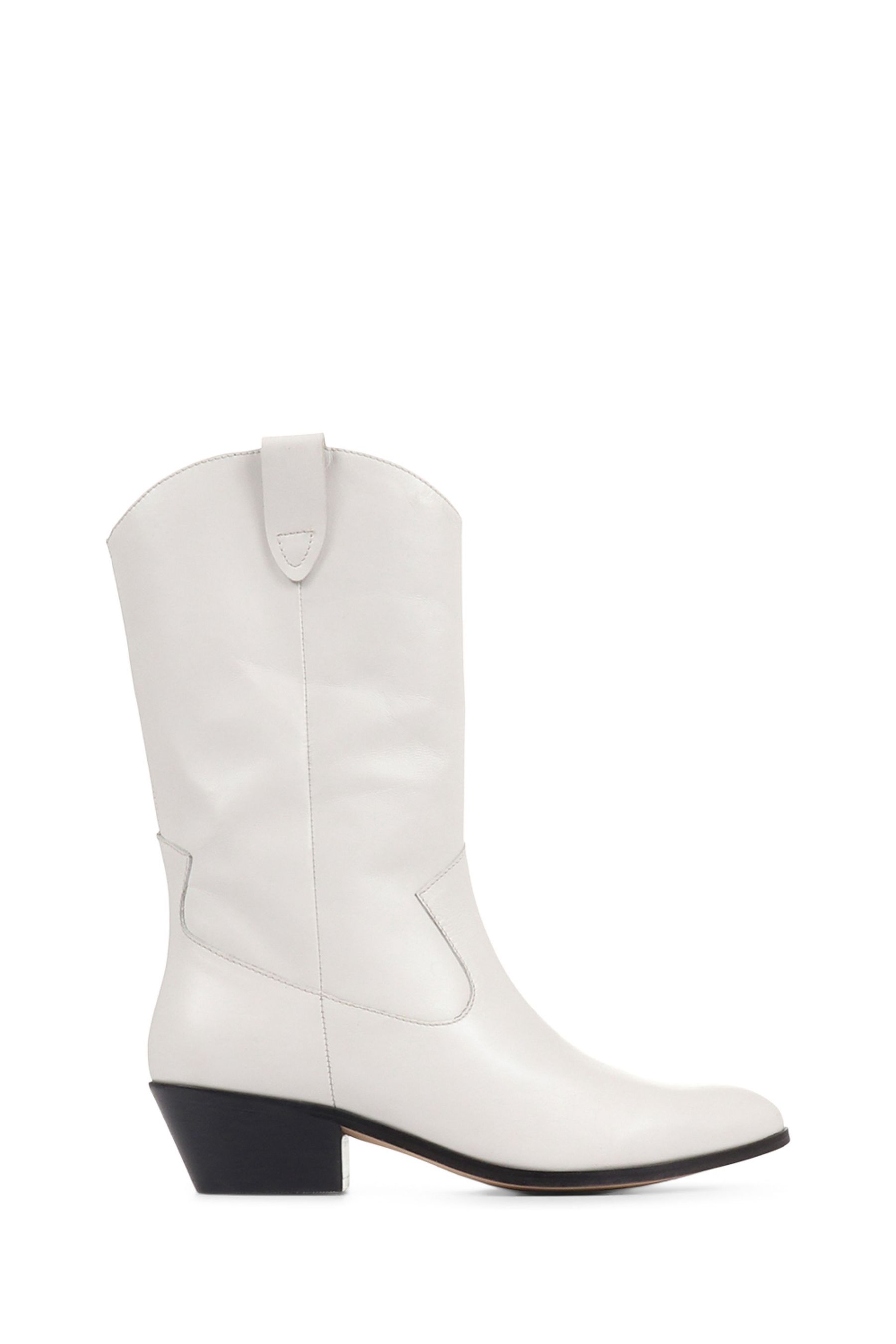 White leather western best sale boots