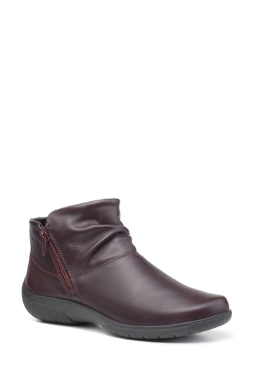 Hotter Red Hotter Wide Fit Red Murmur Zip-Fastening Boots
