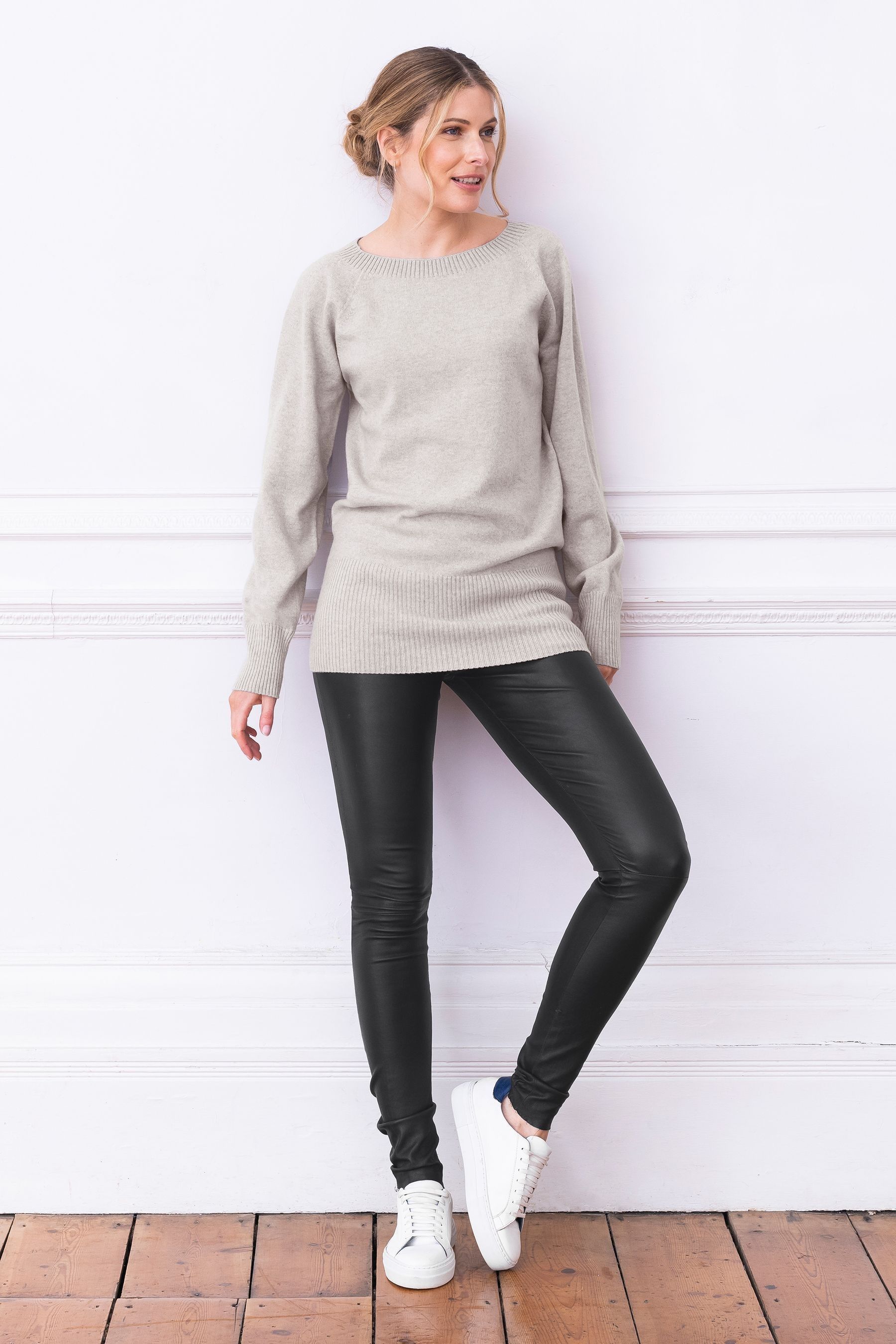 Buy Celtic Co. Grey Supersoft Slouch Jumper from the Next UK online shop