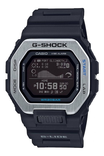 Casio 'G-Shock - G-Lide' Black and White Plastic/Resin Quartz Chronograph Watch