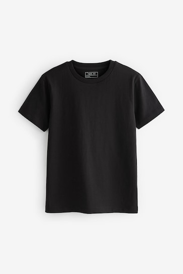 Black Cotton Short Sleeve T-Shirt (3-16yrs)