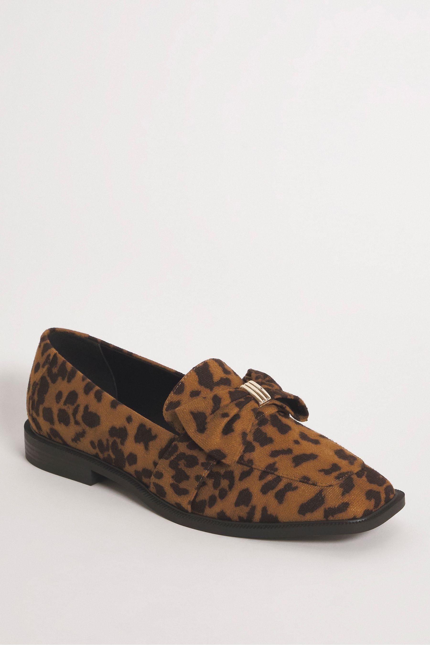 Animal cheap print loafers
