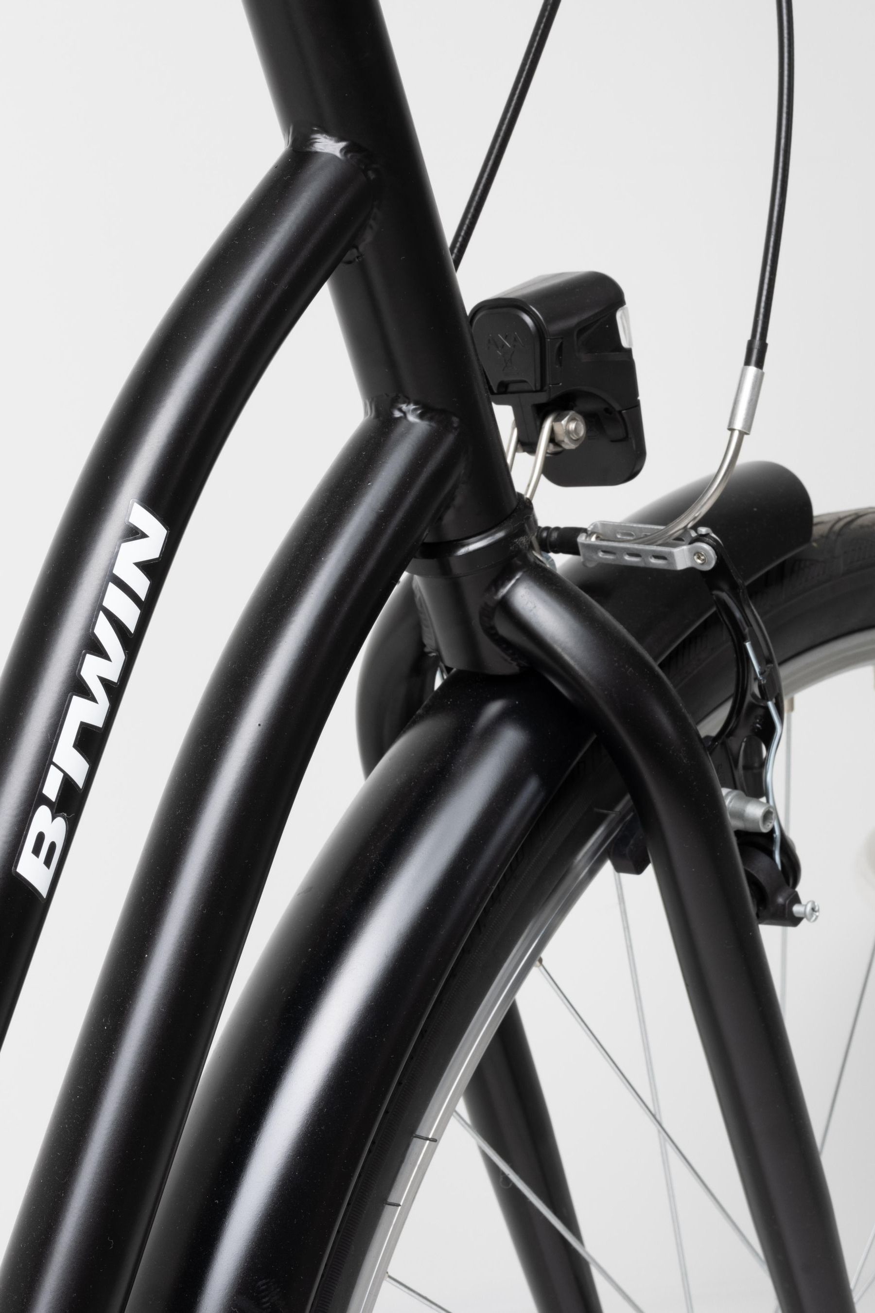 Elops 100 low frame city bike black best sale