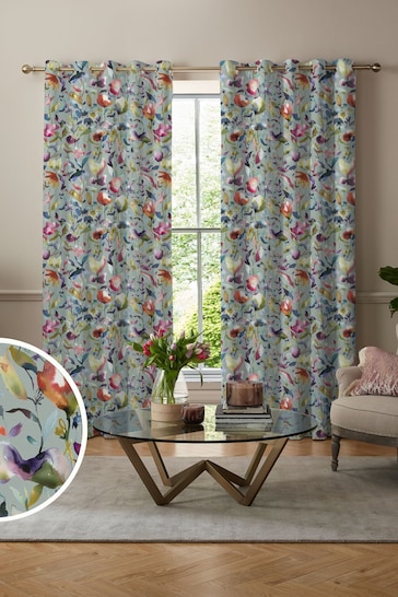 Voyage Pacific Blue Jayin Made to Measure Curtains