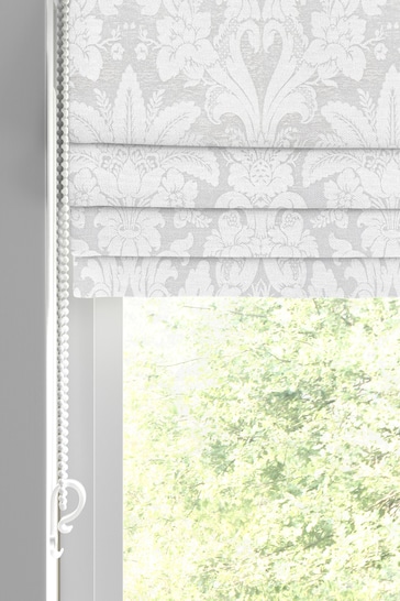 Laura Ashley Silver Martigues Made To Measure Roman Blinds