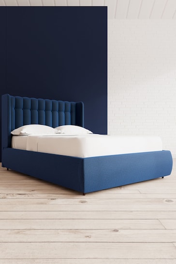 Swoon Soft Wool Midnight Blue Kipling Divan Bed