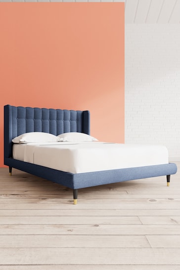 Swoon Houseweave Navy Blue Kipling Bed