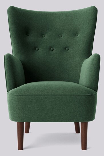 Swoon Smart Wool Hunter Green Ludwig Chair