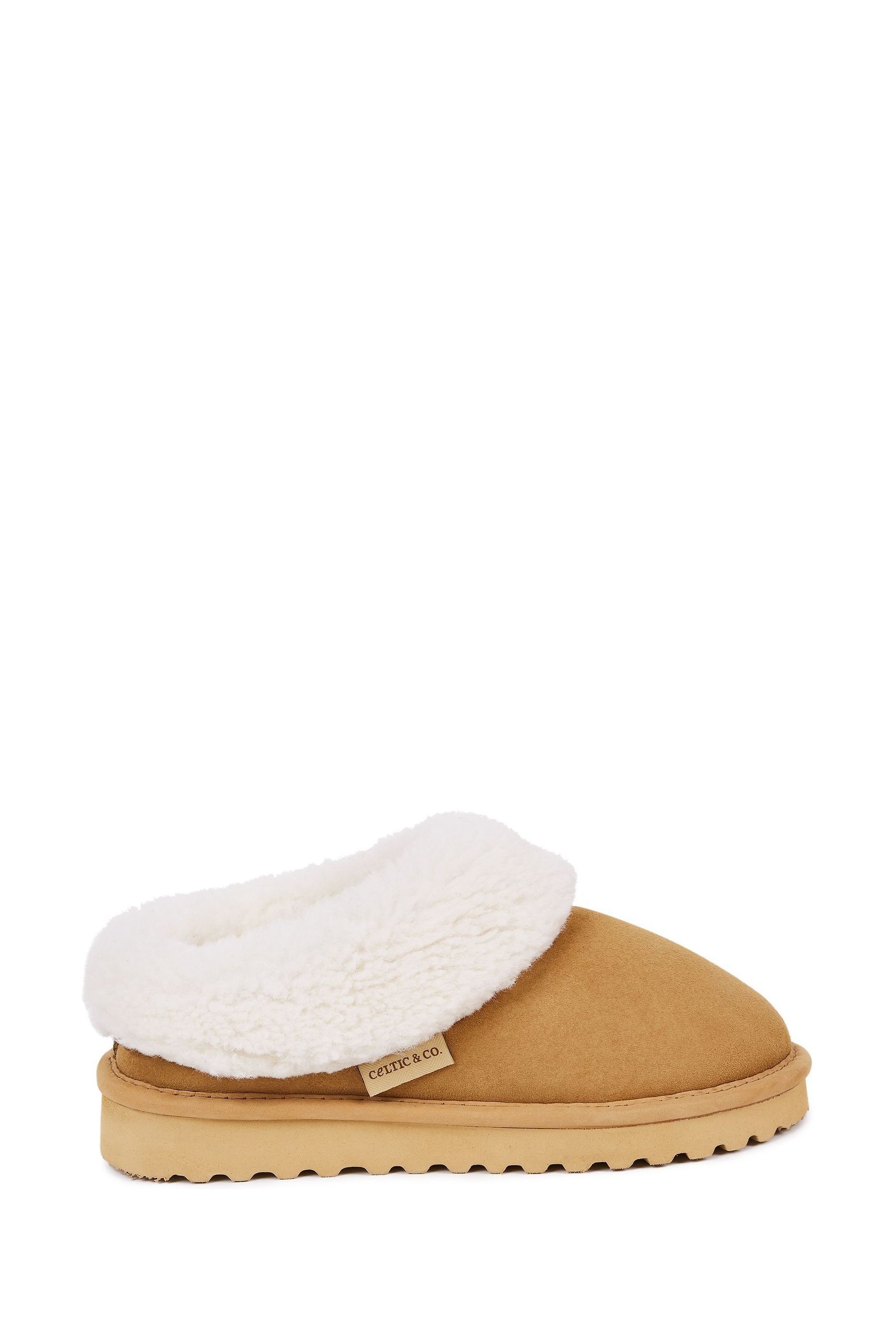 Buy Celtic Co. Cribba Brown Clog Slippers from the Next UK online shop