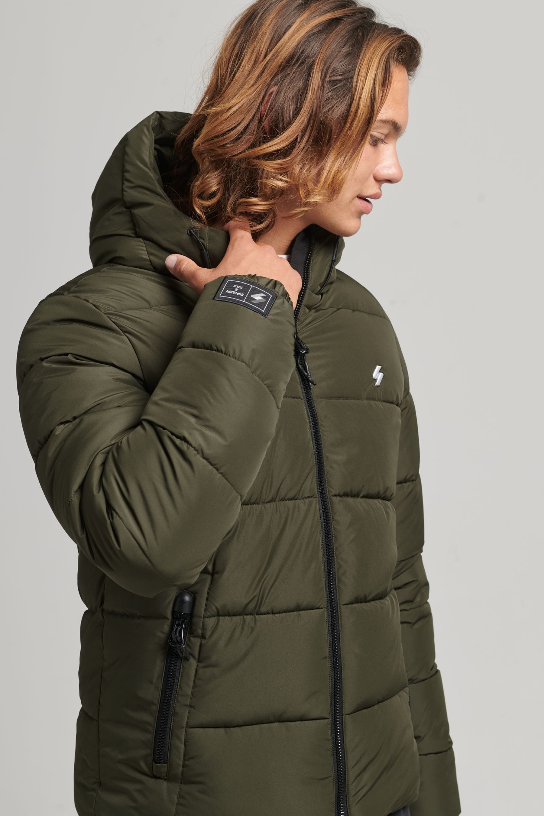 Mens sports puffer jacket online