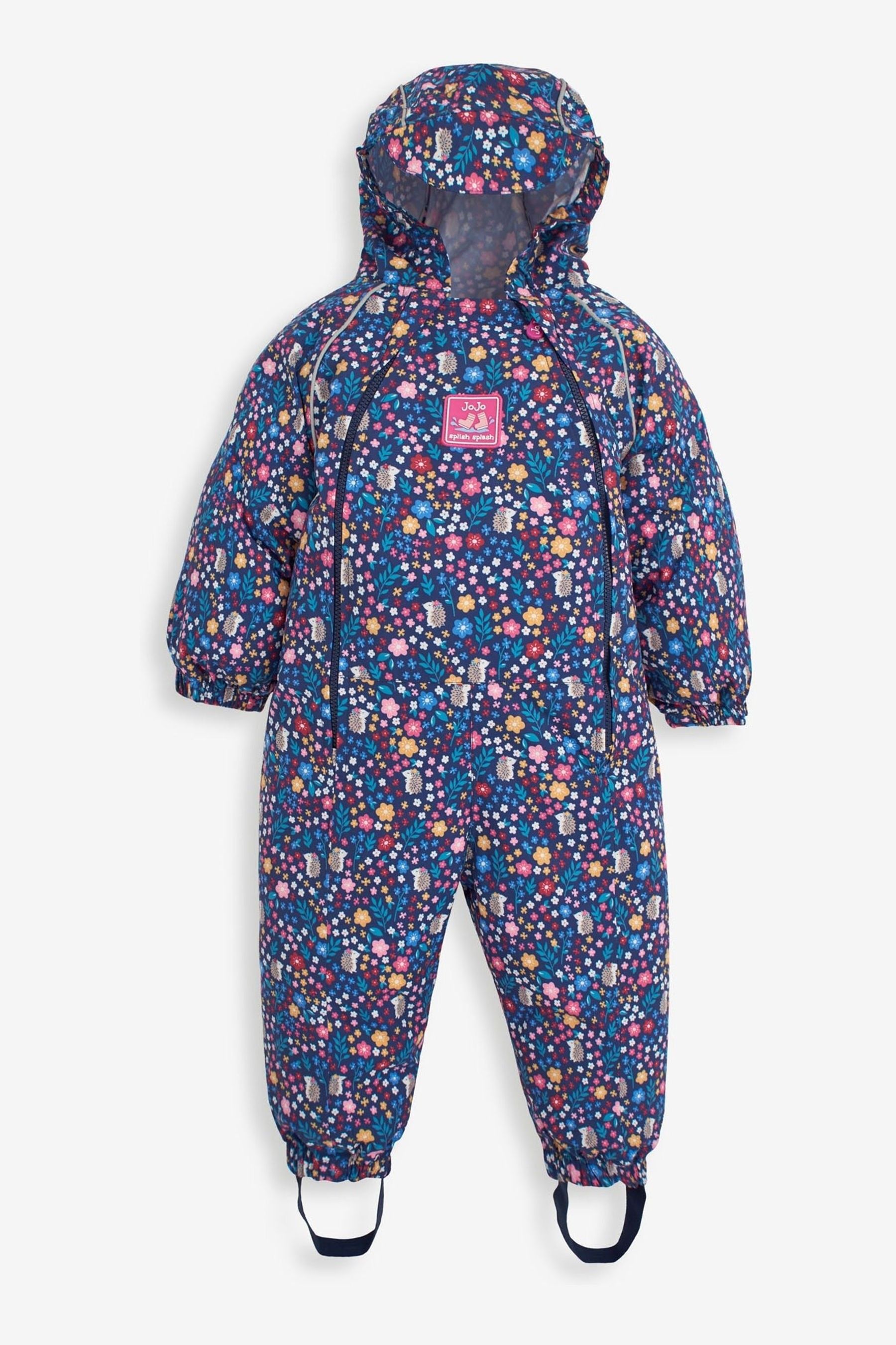 Buy JoJo Maman Bebe Navy Blue Woodland Pack Away Waterproof Puddlesuit from the Next UK online shop