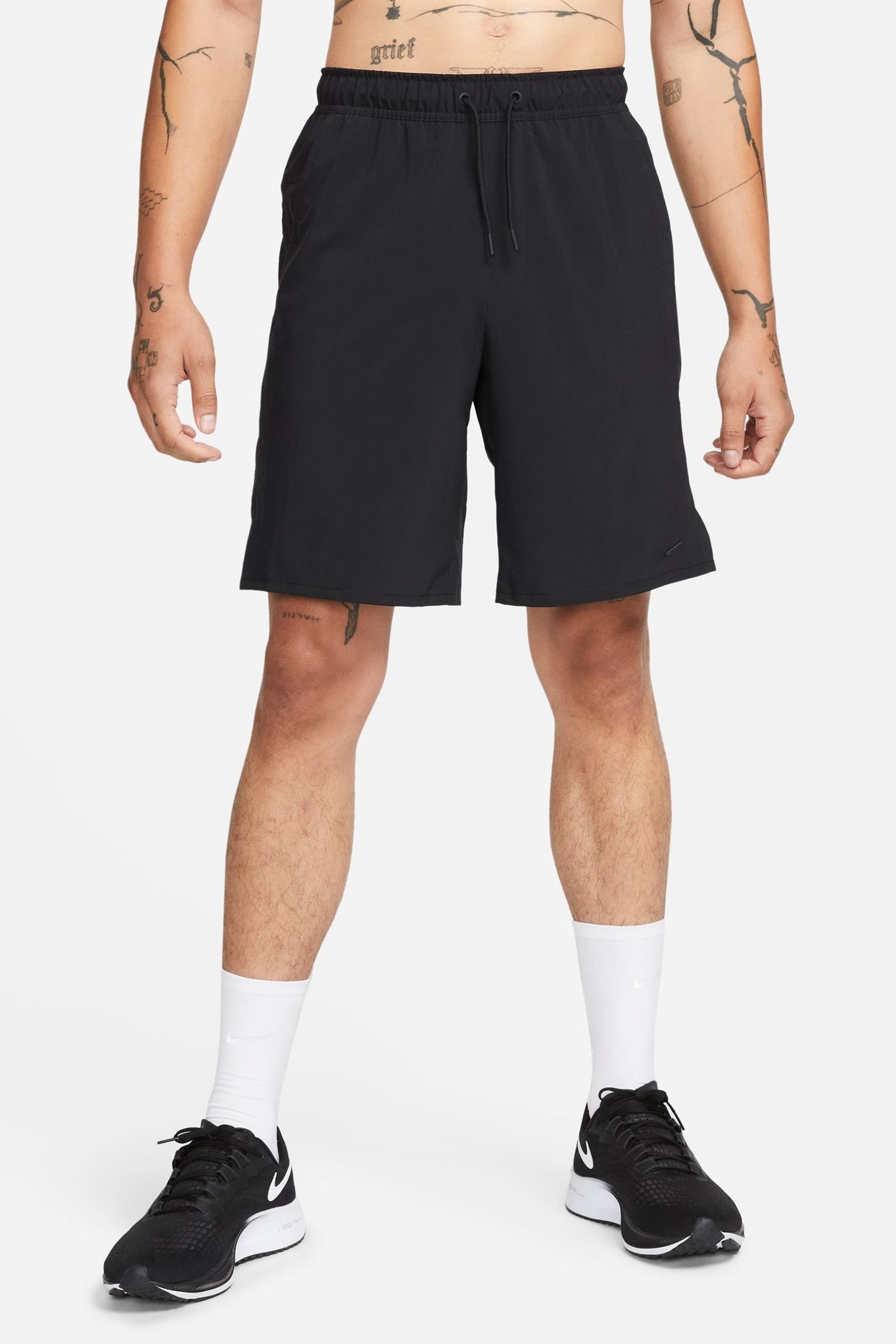 Buy Nike Black Dri FIT Unlimited 7 Inch Training Shorts from the