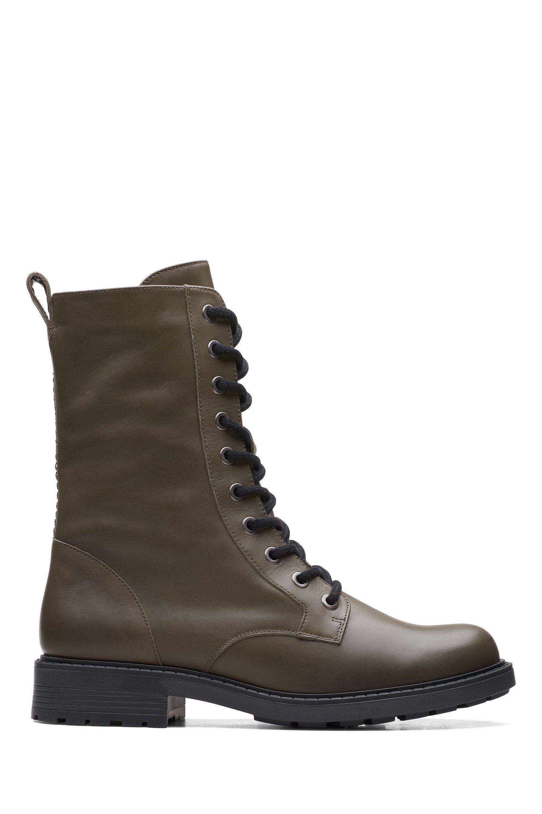 Olive green clarks on sale