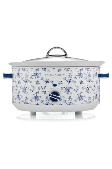 Laura Ashley Blue China Rose 6.5L Slow Cooker