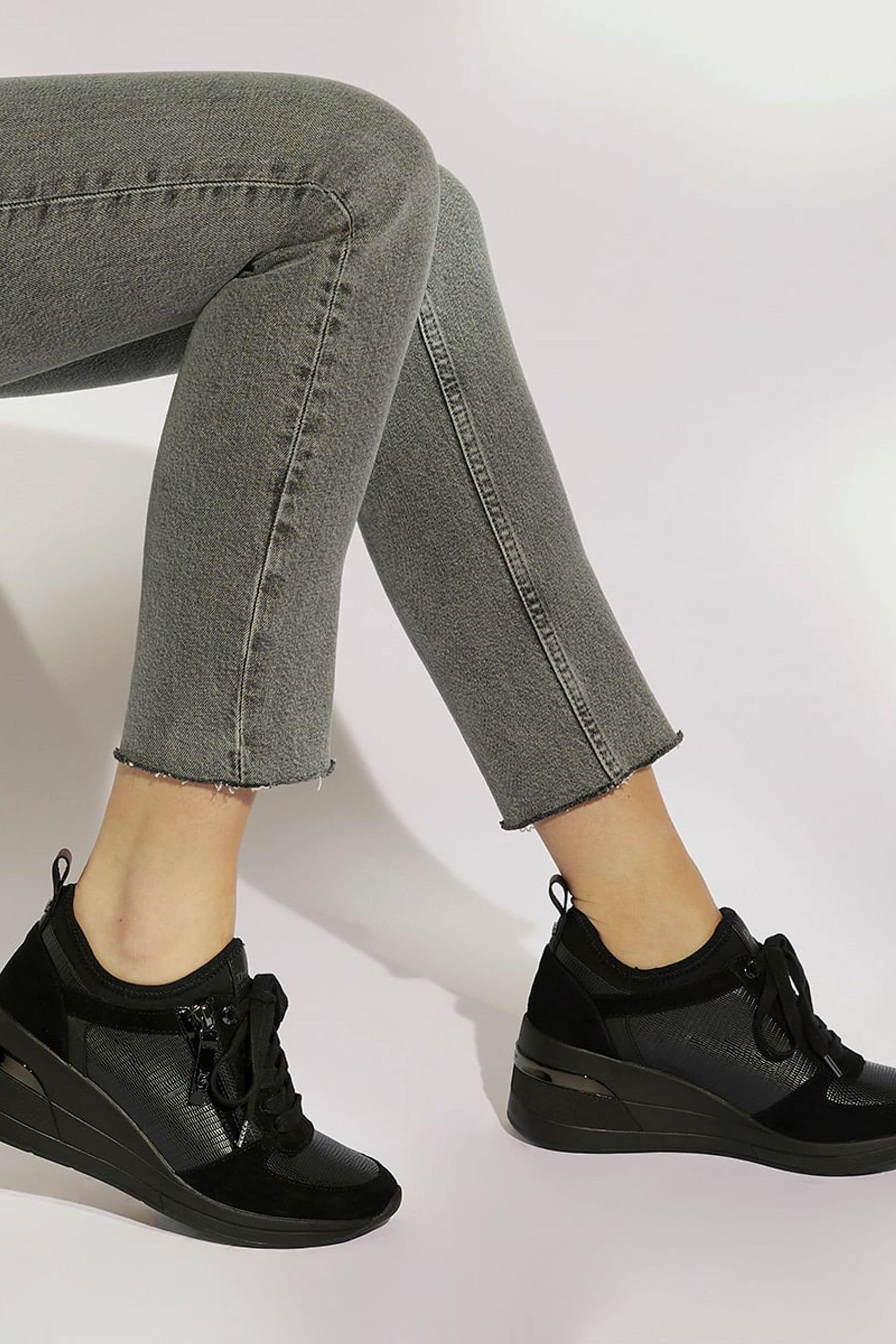 Dune wedge best sale trainers
