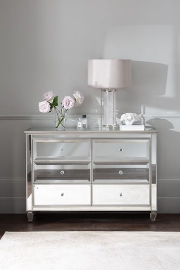Mirror Fleur 6 Drawer Chest of Drawers