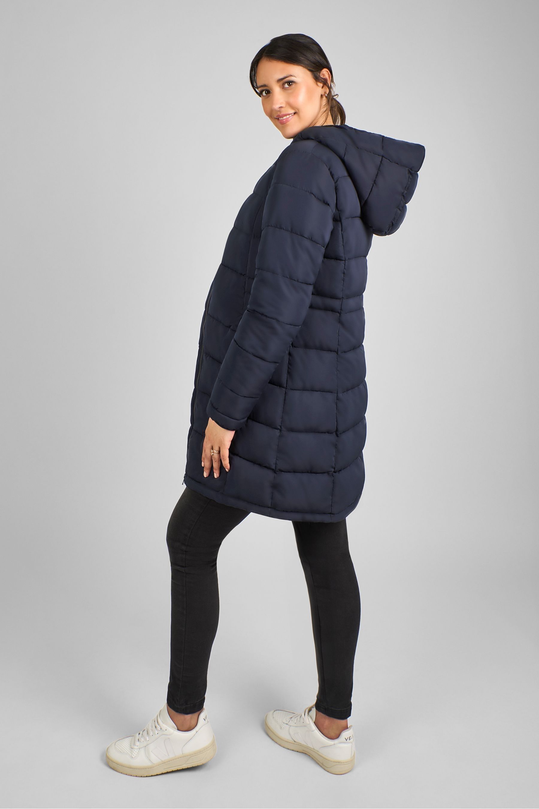 Maternity puffer coat long top