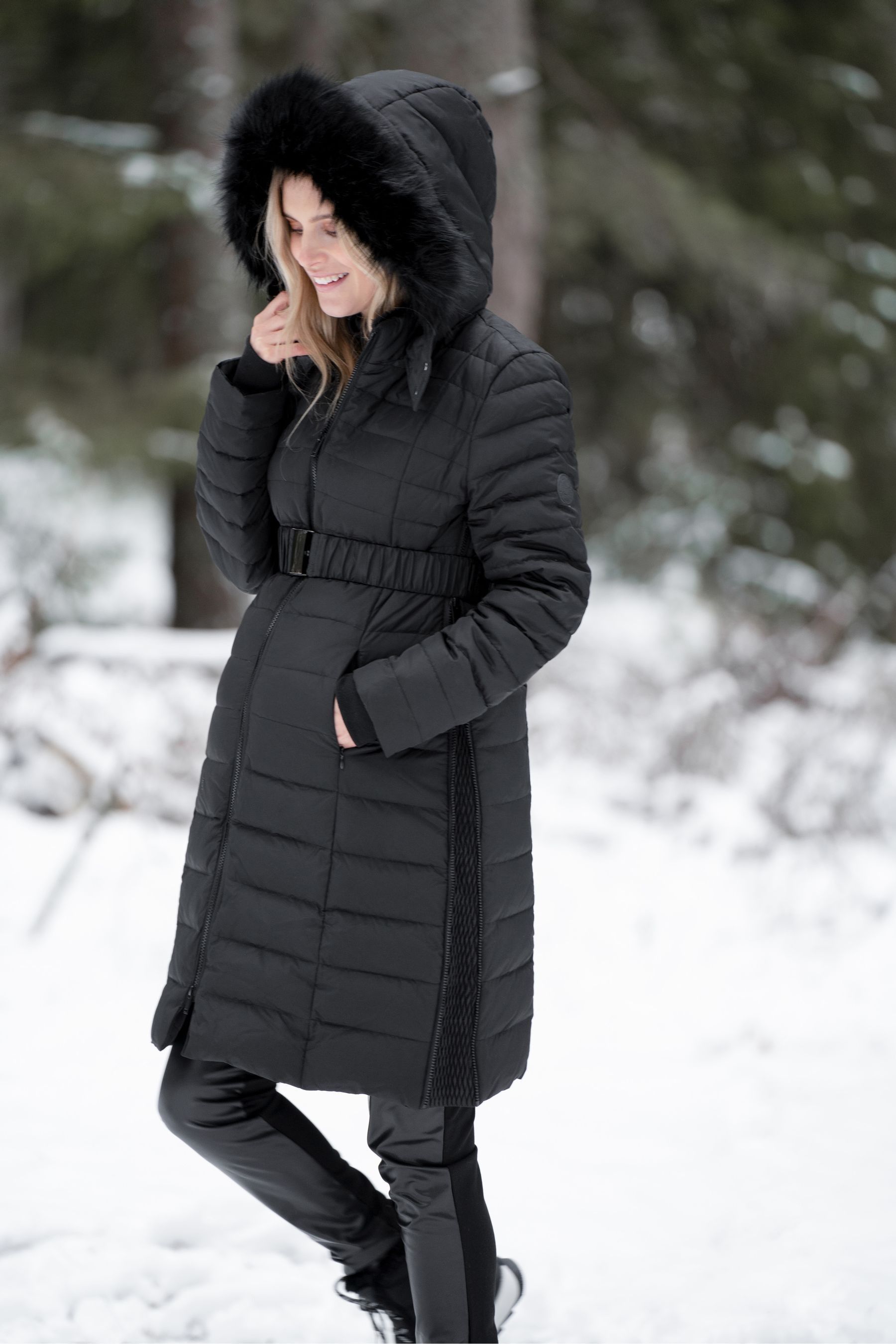Long down filled coat sale