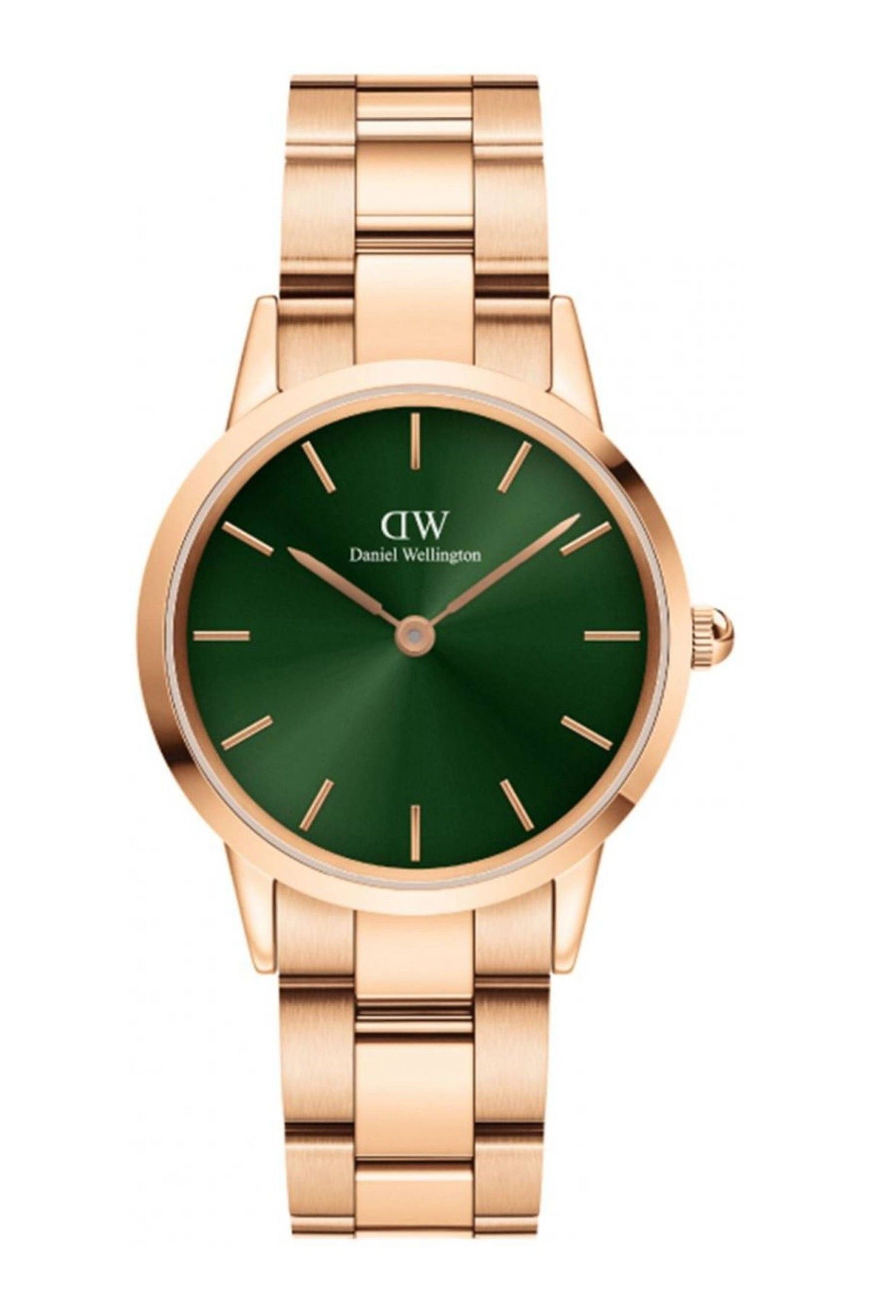 Buy Daniel Wellington Ladies Green Iconic Link Emerald Watch from